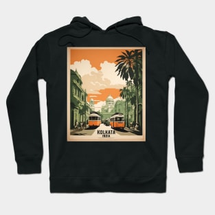 Kolkata India Vintage Tourism Travel Hoodie